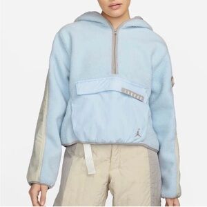 NEW!!Jordan half zip Sherpa half zip pullover small